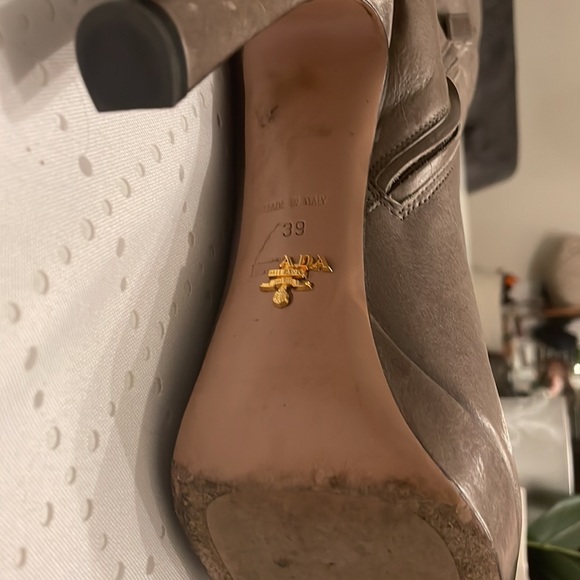 Prada knee high platform boots olive color - Picture 6 of 12